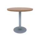 Proof 30" Dia Round Pedestal Cafe Table with Round Stainless Steel Base TFL Top 3MM PVC Edge