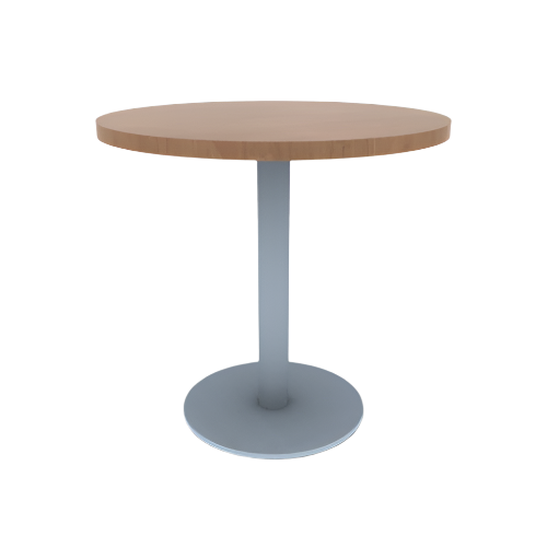 Proof 30" Dia Round Pedestal Cafe Table with Round Stainless Steel Base TFL Top 3MM PVC Edge