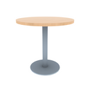Proof 30" Dia Round Pedestal Cafe Table with Round Stainless Steel Base TFL Top 3MM PVC Edge