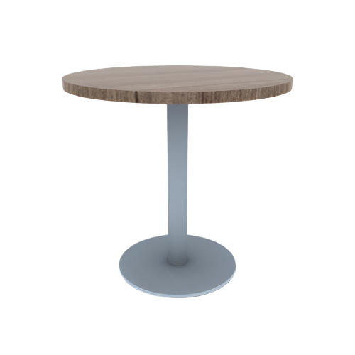 Proof 30" Dia Round Pedestal Cafe Table with Round Stainless Steel Base TFL Top 3MM PVC Edge