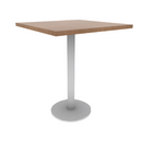 Proof 30" Square Pedestal Counter Table with Round Base TFL Top