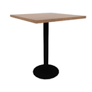 Proof 30" Square Pedestal Counter Table with Round Base TFL Top