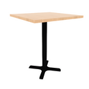 Proof 30" Square Pedestal Counter Table with X-Base TFL Top