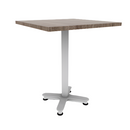 Proof 30" Square Pedestal Counter Table with Arched Base TFL Top