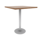 Proof 30" Square Pedestal Counter Table with Round Steel Base TFL Top