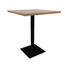 Proof 30" Square Pedestal Counter Table with Square Steel Base TFL Top