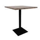 Proof 30" Square Pedestal Counter Table with Square Steel Base TFL Top