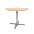 Proof 36" Dia Round Pedestal Cafe Table with X-Base TFL Top 3MM PVC Edge