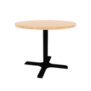 Proof 36" Dia Round Pedestal Cafe Table with X-Base TFL Top 3MM PVC Edge