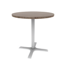 Proof 36" Round Pedestal Counter Table with X-Base TFL Top