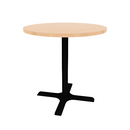 Proof 36" Round Pedestal Counter Table with X-Base TFL Top