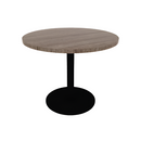 Proof 36" Dia Round Pedestal Cafe Table with Round Steel Base TFL Top 3MM PVC Edge