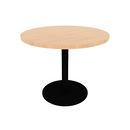 Proof 36" Dia Round Pedestal Cafe Table with Round Steel Base TFL Top 3MM PVC Edge