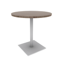 Proof 36" Round Pedestal Counter Table with Square Steel Base TFL Top