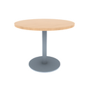 Proof 36" Dia Round Pedestal Cafe Table with Round Stainless Steel Base TFL Top 3MM PVC Edge