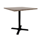 Proof 36" Square Pedestal Counter Table with X-Base TFL Top