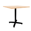 Proof 36" Square Pedestal Counter Table with Arched Base TFL Top