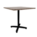 Proof 36" Square Pedestal Counter Table with Arched Base TFL Top