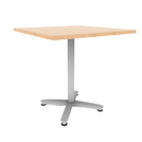 Proof 36" Square Pedestal Counter Table with Arched Base TFL Top