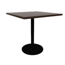 Proof 36" Square Pedestal Counter Table with Round Steel Base TFL Top