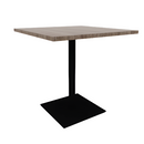 Proof 36" Square Pedestal Counter Table with Square Steel Base TFL Top