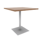 Proof 36" Square Pedestal Counter Table with Square Steel Base TFL Top