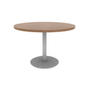 Proof 42" Dia Round Pedestal Cafe Table with Cast Iron Round Base TFL Top 3MM PVC Edge