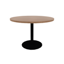 Proof 42" Dia Round Pedestal Cafe Table with Cast Iron Round Base TFL Top 3MM PVC Edge