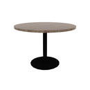 Proof 42" Dia Round Pedestal Cafe Table with Cast Iron Round Base TFL Top 3MM PVC Edge
