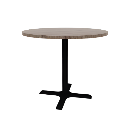 Proof 42" Round Pedestal Counter Table with X-Base TFL Top