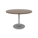 Proof 42" Dia Round Pedestal Cafe Table with Round Steel Base TFL Top 3MM PVC Edge
