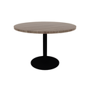 Proof 42" Dia Round Pedestal Cafe Table with Round Steel Base TFL Top 3MM PVC Edge