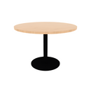 Proof 42" Dia Round Pedestal Cafe Table with Round Steel Base TFL Top 3MM PVC Edge