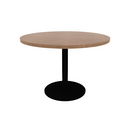 Proof 42" Dia Round Pedestal Cafe Table with Round Steel Base TFL Top 3MM PVC Edge
