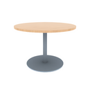 Proof 42" Dia Round Pedestal Cafe Table with Round Stainless Steel Base TFL Top 3MM PVC Edge