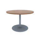 Proof 42" Dia Round Pedestal Cafe Table with Round Stainless Steel Base TFL Top 3MM PVC Edge