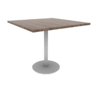 Proof 42" Square Pedestal Counter Table with Round Base TFL Top