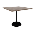 Proof 42" Square Pedestal Counter Table with Round Base TFL Top