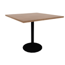 Proof 42" Square Pedestal Counter Table with Round Base TFL Top