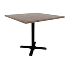 Proof 42" Square Pedestal Counter Table with X-Base TFL Top