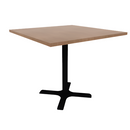 Proof 42" Square Pedestal Counter Table with X-Base TFL Top