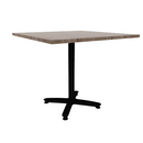 Proof 42" Square Pedestal Counter Table with Arched Base TFL Top