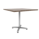 Proof 42" Square Pedestal Counter Table with Arched Base TFL Top