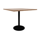 Proof 42" Square Pedestal Counter Table with Round Steel Base TFL Top
