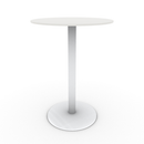 Eveleen 30" Round Bar Table Indoor / Outdoor Phenolic Top Round Aluminum Base