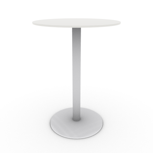 Eveleen 36" Round Bar Table Indoor / Outdoor Phenolic Top Round Aluminum Base