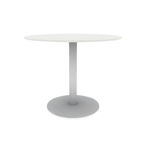 Eveleen 36" Round Cafe Table Indoor / Outdoor Phenolic Top Round Aluminum Base