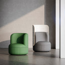 Dotti Lounge Chair with Upholstered Back