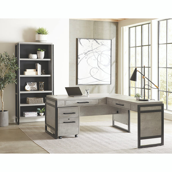 L-Shaped-Writing-Desk-with-Bookcase