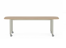 Collaborative Spaces™ 29"H Large Collaboration Table with Large Radius & Casters - 90"W x 36"D